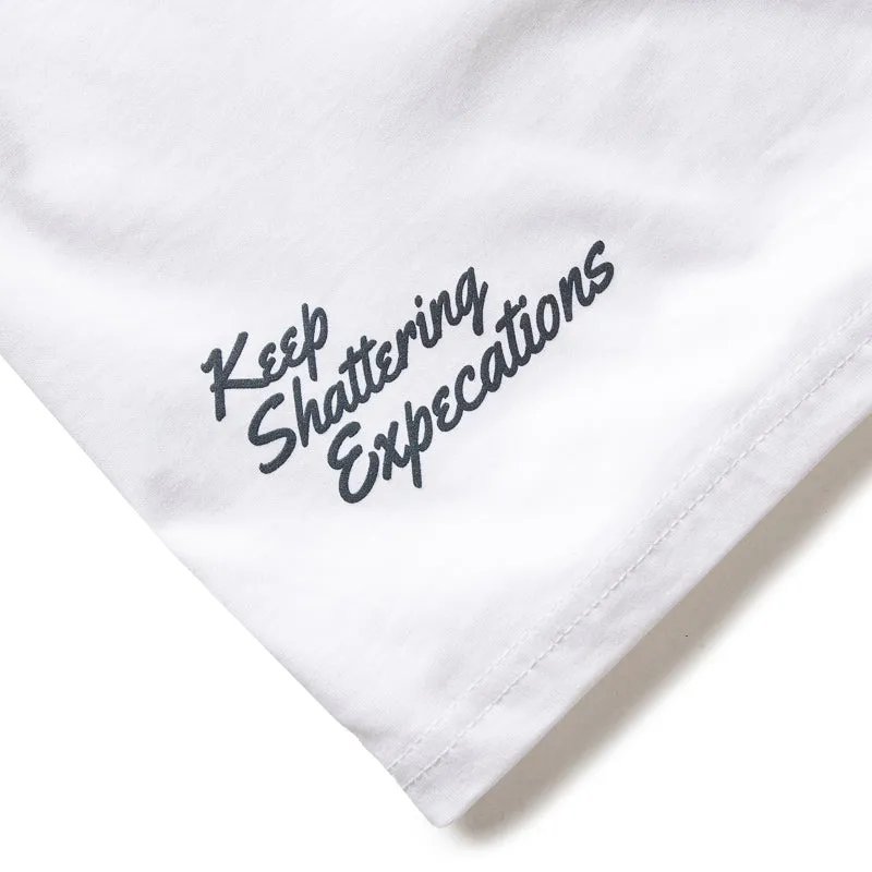 Heels Eastside Golf Keep Shattering Expectations Tee - White