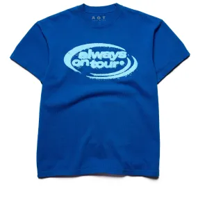Animal Print Always On Tour Spinner Tee - Blue