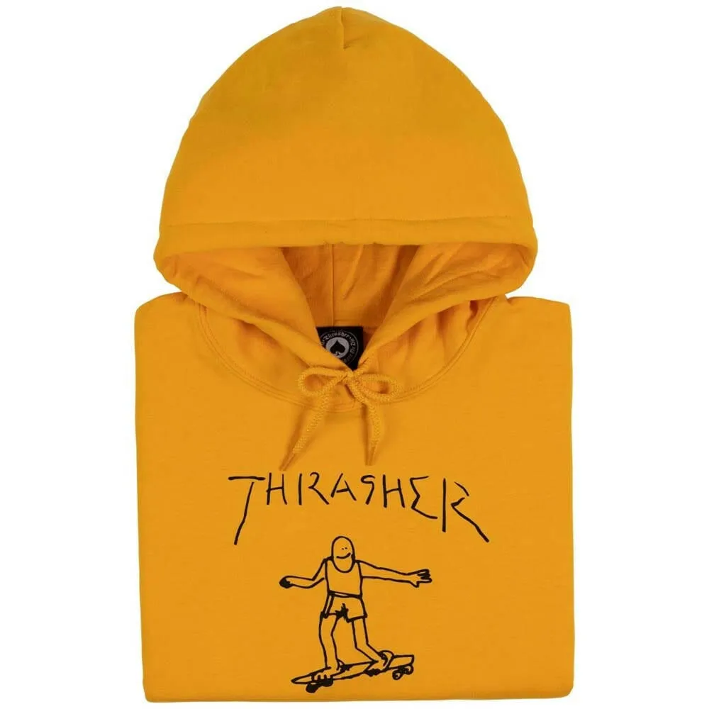 Cool Weather Wear windproof lining Thrasher - Gonz Hoodie Gold