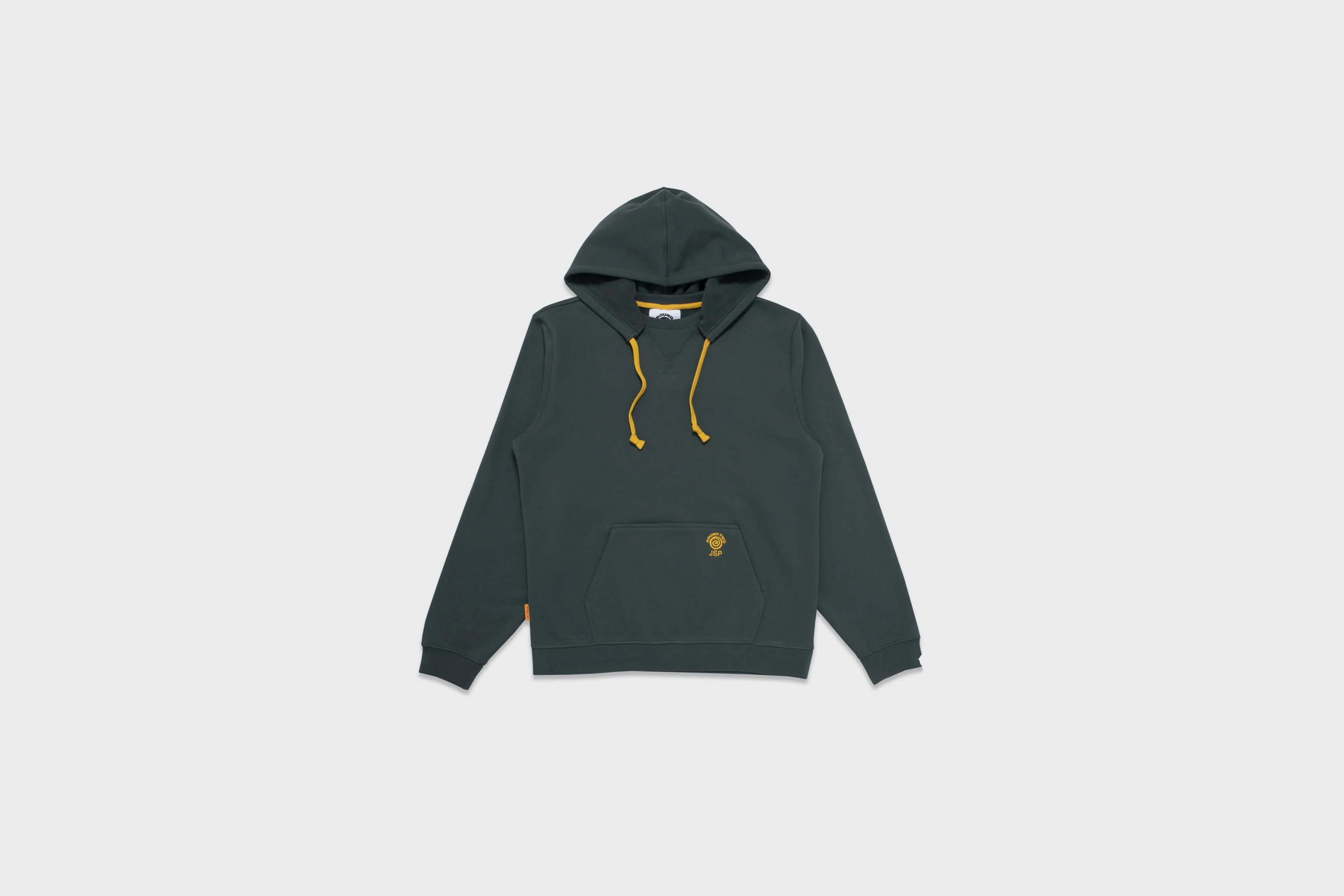 LowMaintenance Material DoubleStitched Seams Round Two JSP After-Hood Sweater (Green)