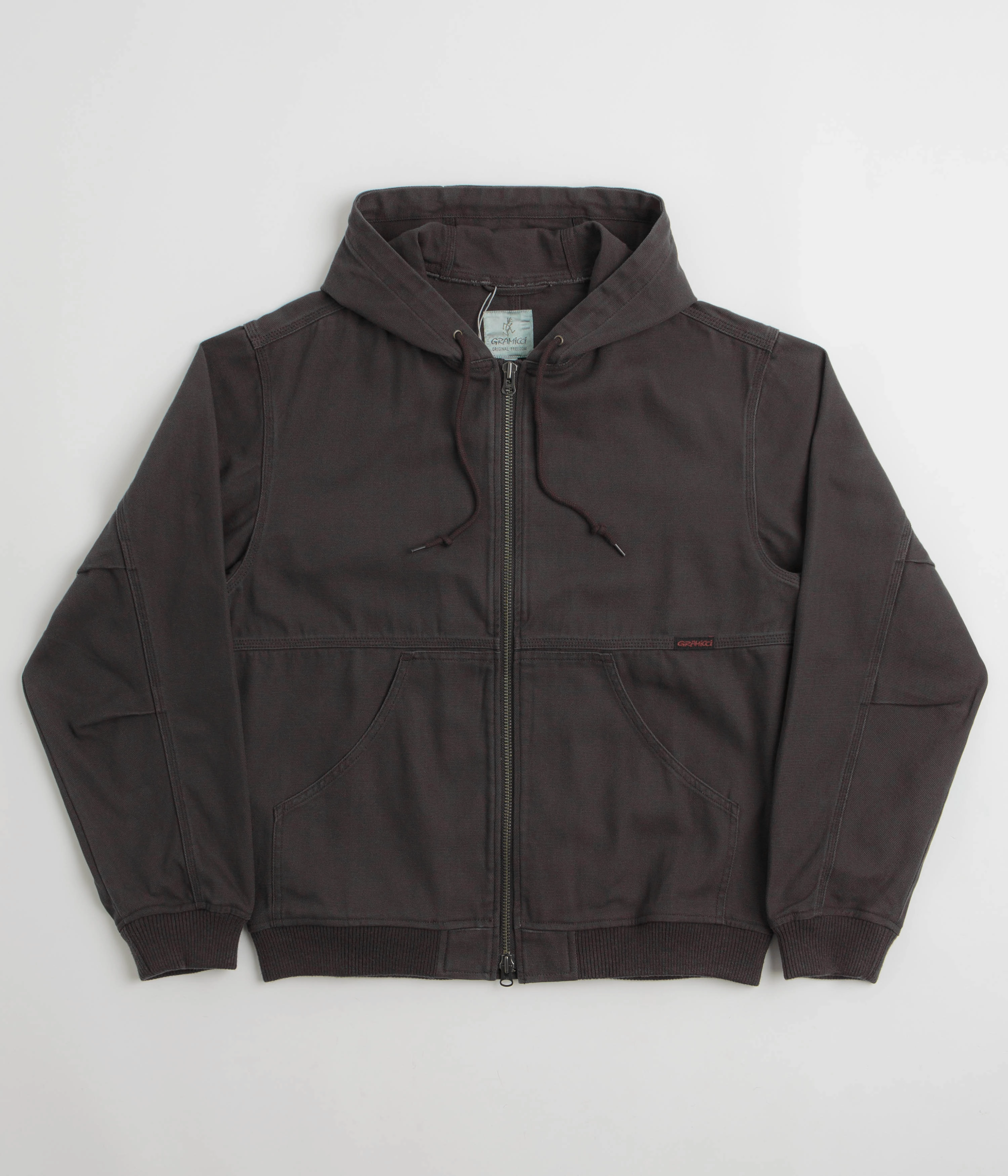 Gramicci El Cap Canvas Jacket - Umber Elastic Cuff Mechanism Breathable Lining