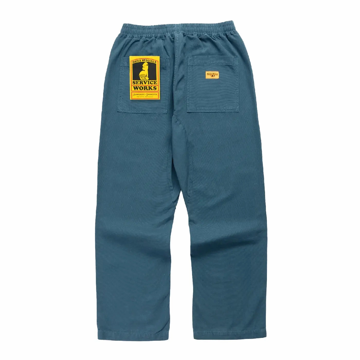 Non Clip Heat Friendly Service Works Canvas Chef Pant - Petrol
