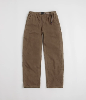 Low Profile Design Gramicci Canvas Work Pants - Chocolate Aged