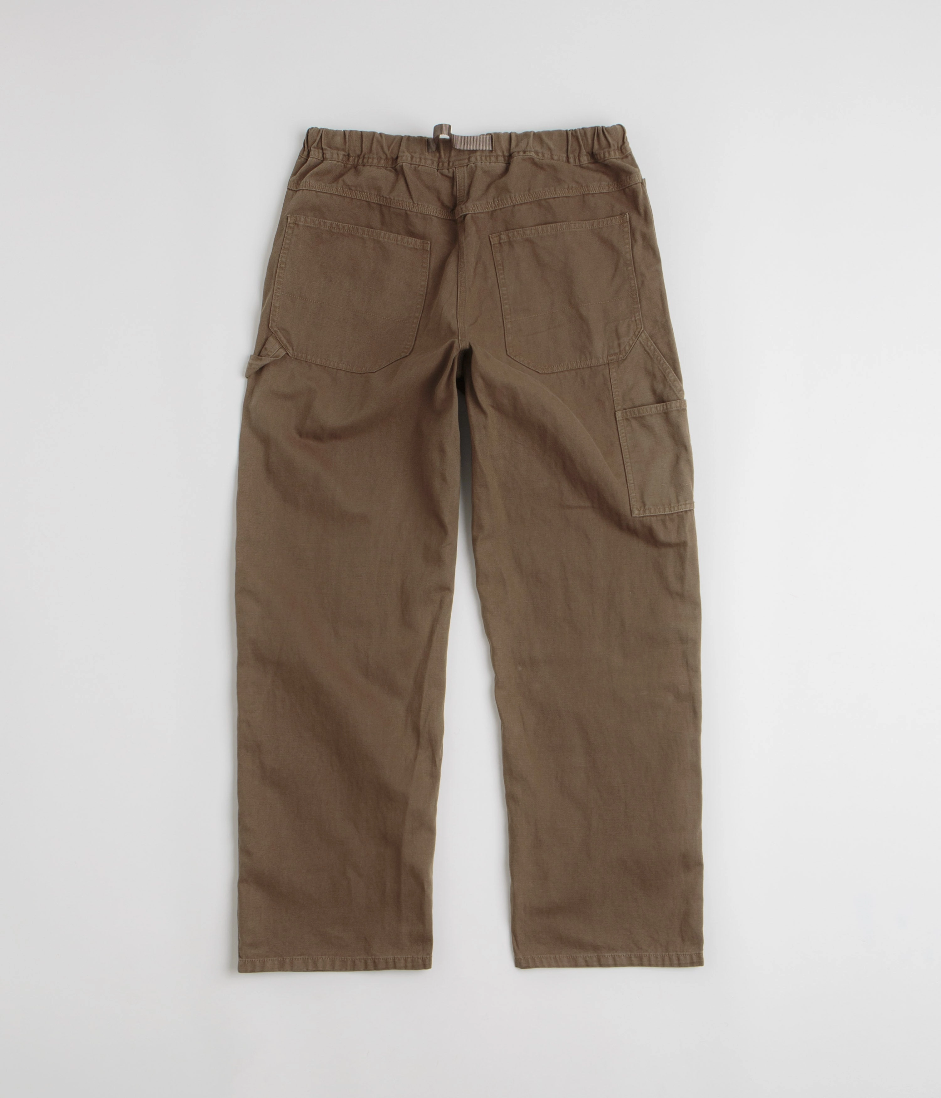 Soft Brush Lining Gramicci Canvas Work Pants - Chocolate Aged