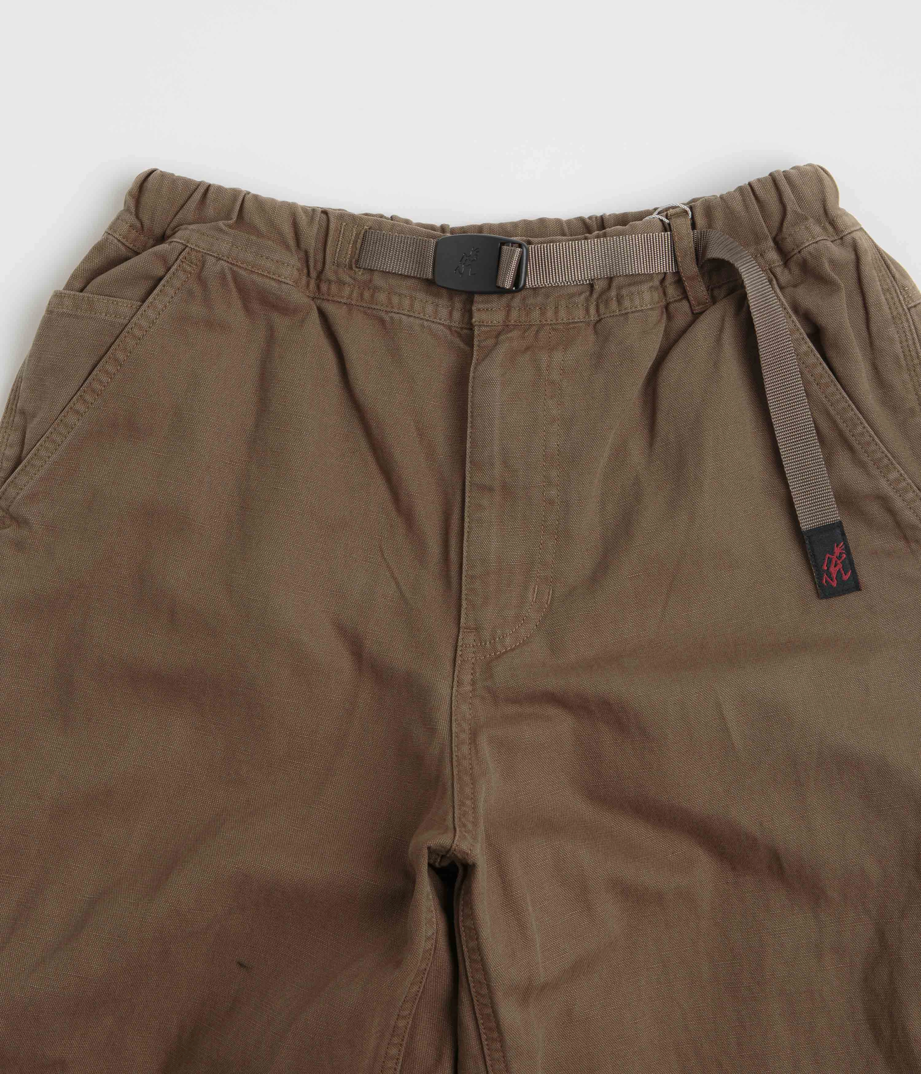 Gramicci Canvas Work Pants - Chocolate Aged Quick Conversion Hem