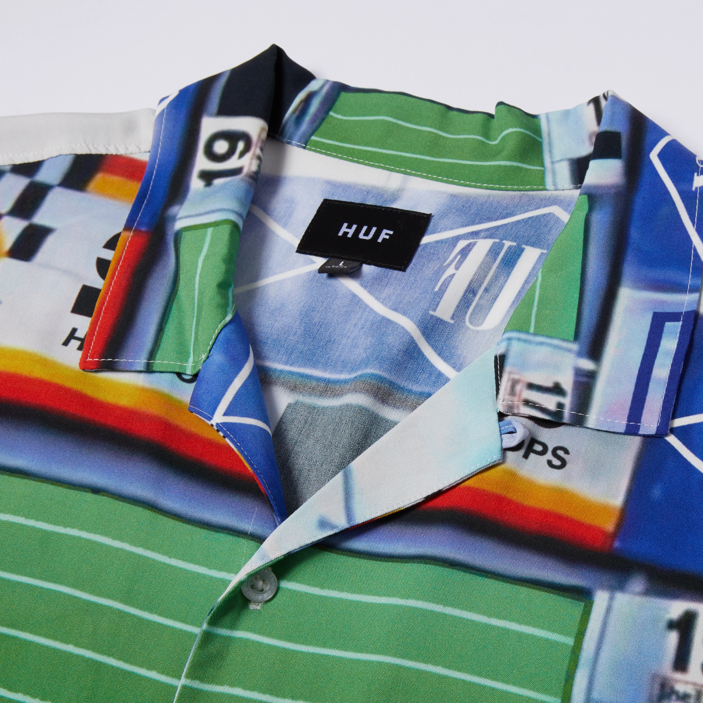 Chic Appearance Patterned Design Huf Trophy S/S Resort Shirt