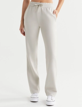 Laser Cut Ventilation Vapor Weight Fabric Aimie Relaxed Fit Jogger - Sand