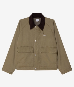 Reversible Dual Layer Adjustable drawstring Obey Caden Work Jacket