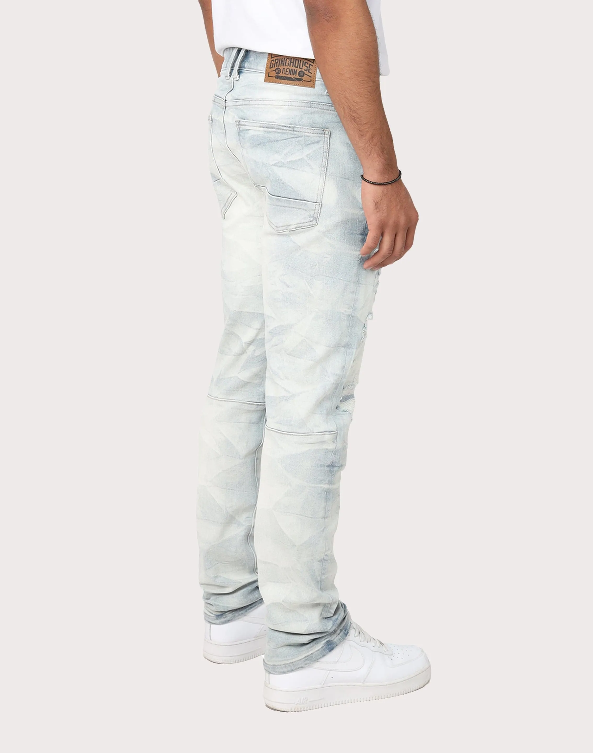 Grindhouse Slim Fit Vintage Wash Jeans Cozy Wrap