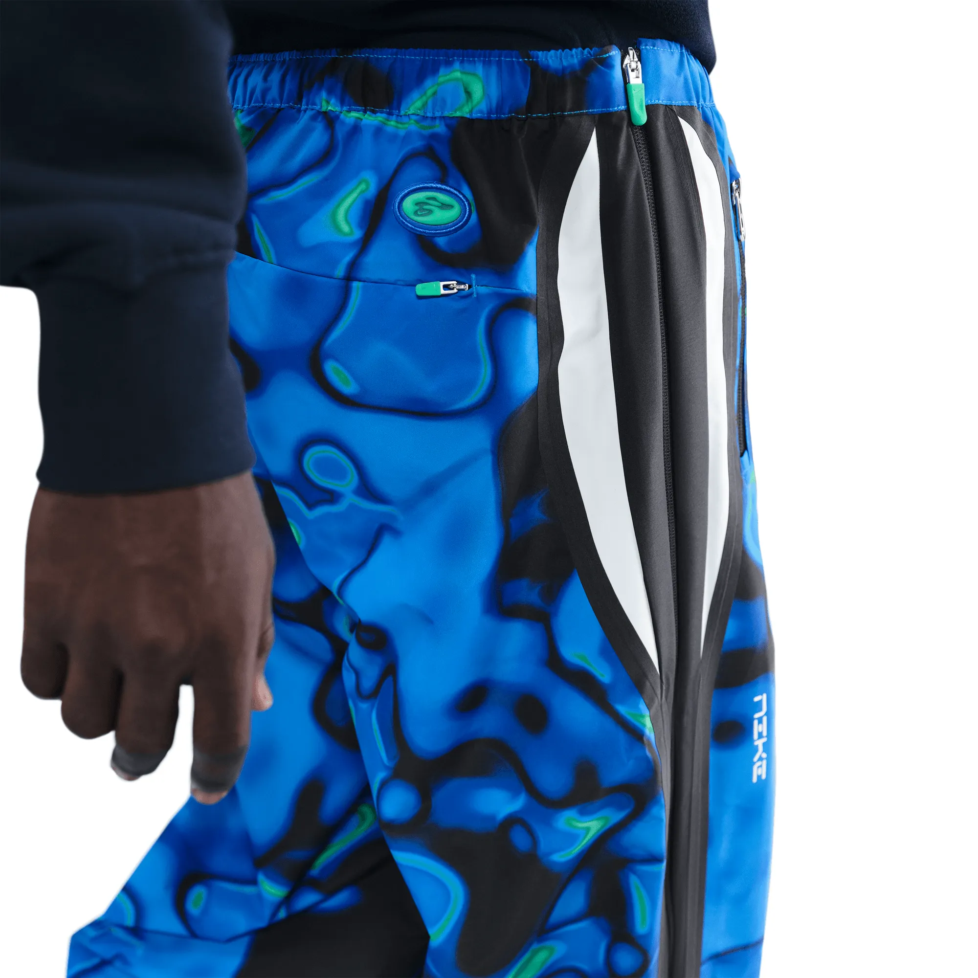 FlexFitTechnology Global Glow PROJECT F.R.O.G STORM-FIT TRACK PANT - HYPER ROYAL / WHITE