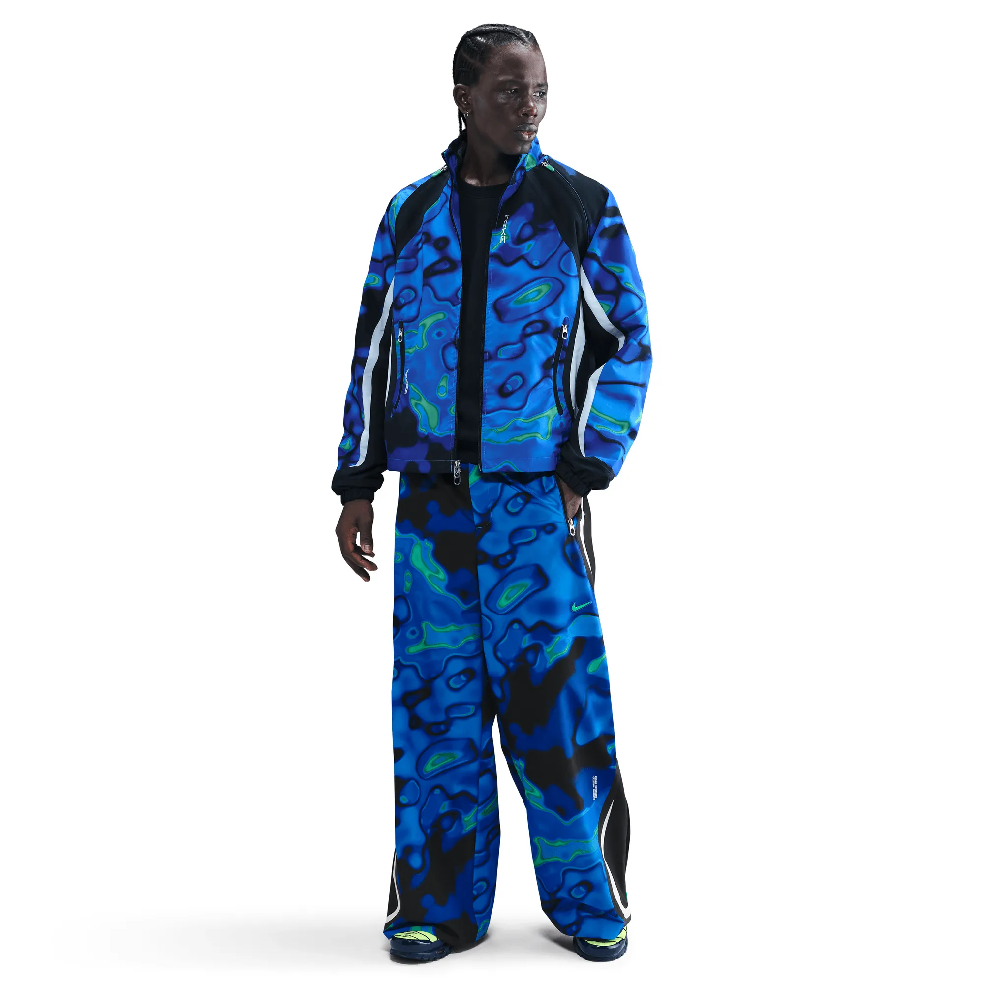 SoftTouch Texture PROJECT F.R.O.G STORM-FIT TRACK PANT - HYPER ROYAL / WHITE