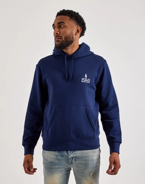 Polo Ralph Lauren Embroidered Logo Fleece Hoodie Sky Mood Shine Mood