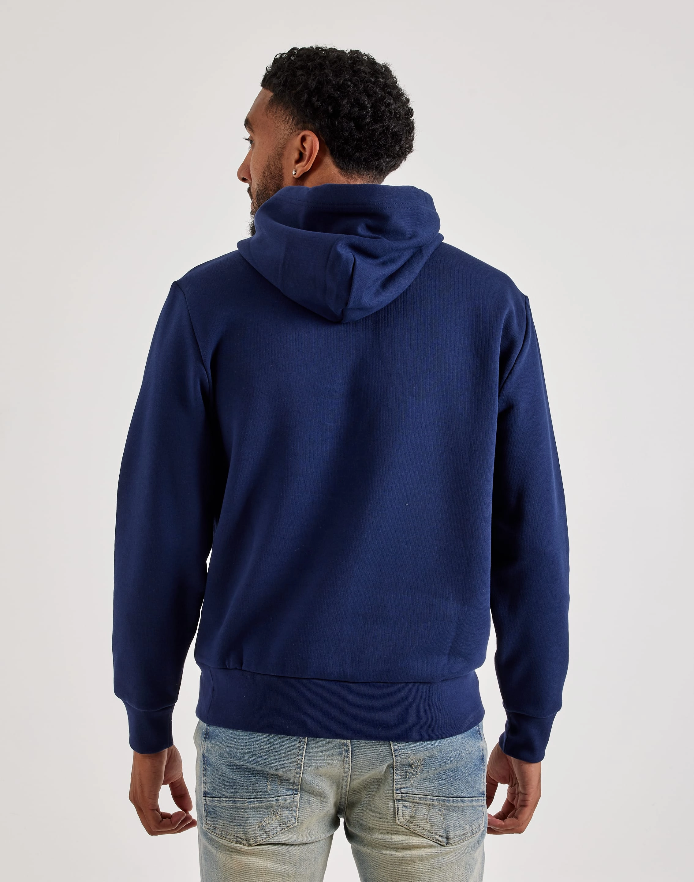 Polo Ralph Lauren Embroidered Logo Fleece Hoodie HiddenZipperClosure