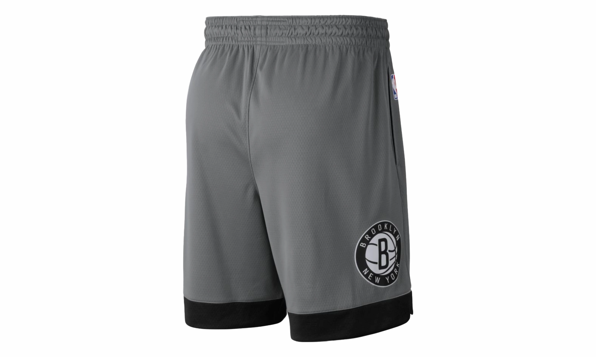 Seamless Sleeve Construction Brooklyn Nets Nba Edition Shorts Mens Style : Cv8613 "GREY"