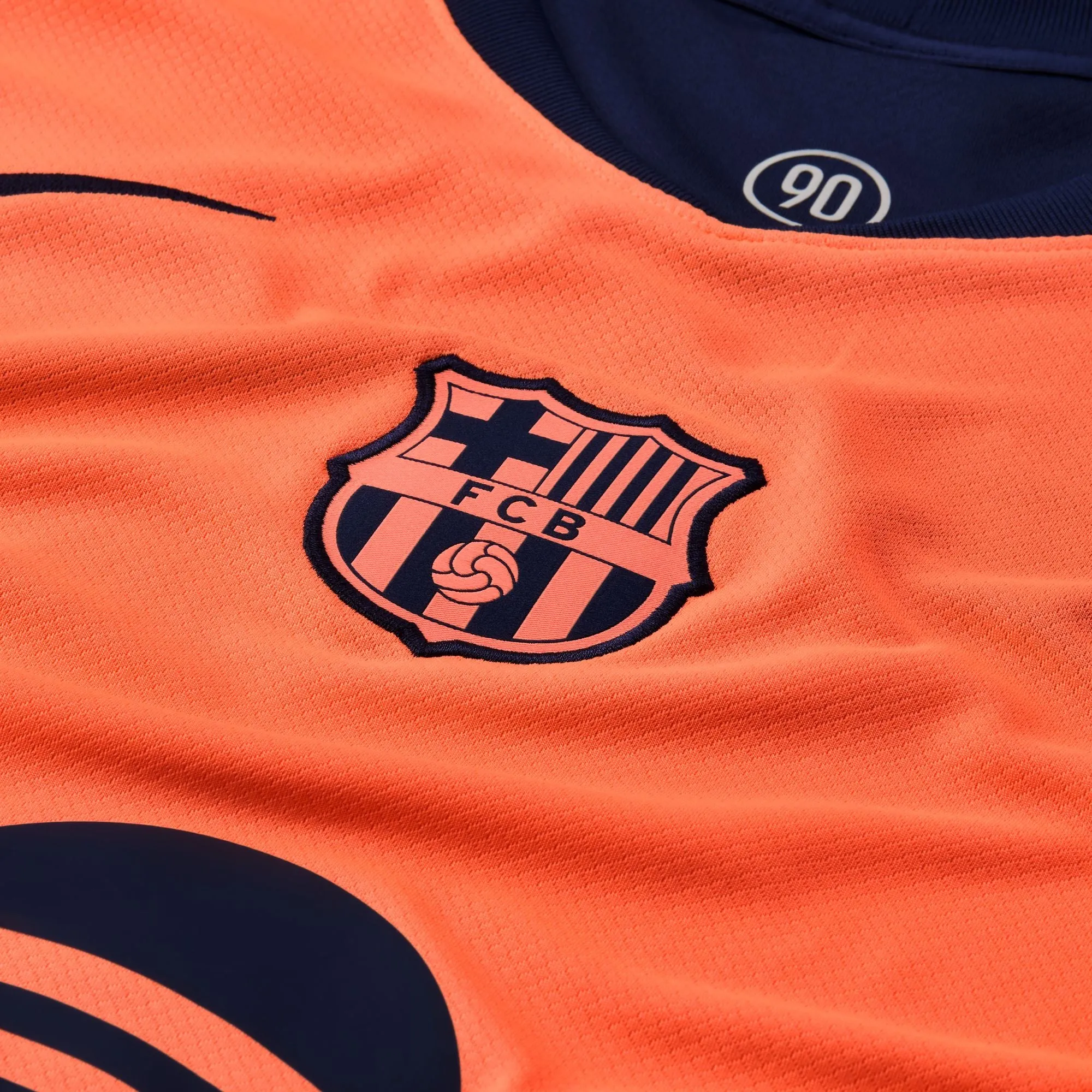 Nike FC Barcelona 2025/26 Stadium Third Jersey (Bright Mango/Midnight Navy/Midnight Navy) Royal Charm MinimalistStyle