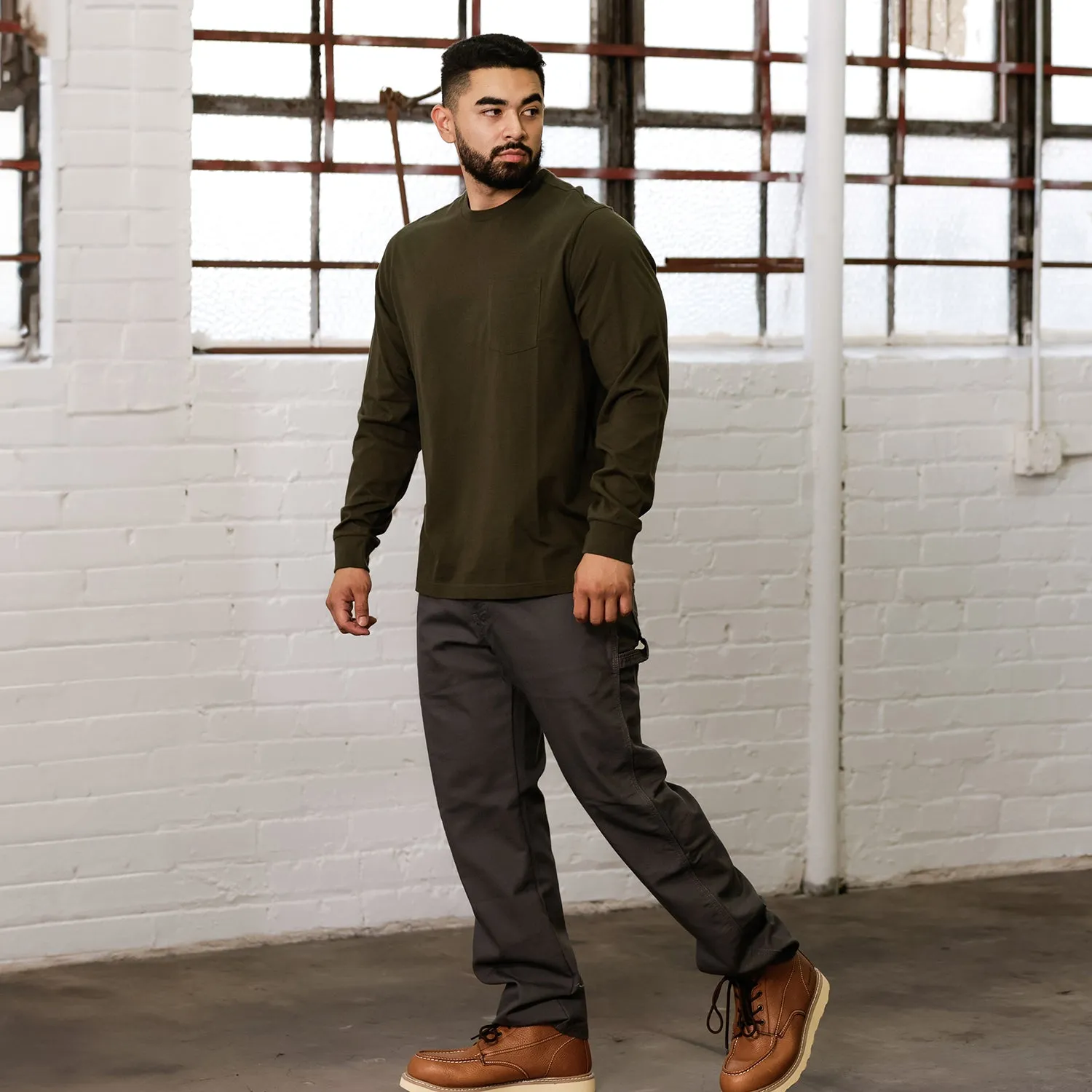 FadeResistantDye Easy Cool Long Sleeve Work Shirt - Mens
