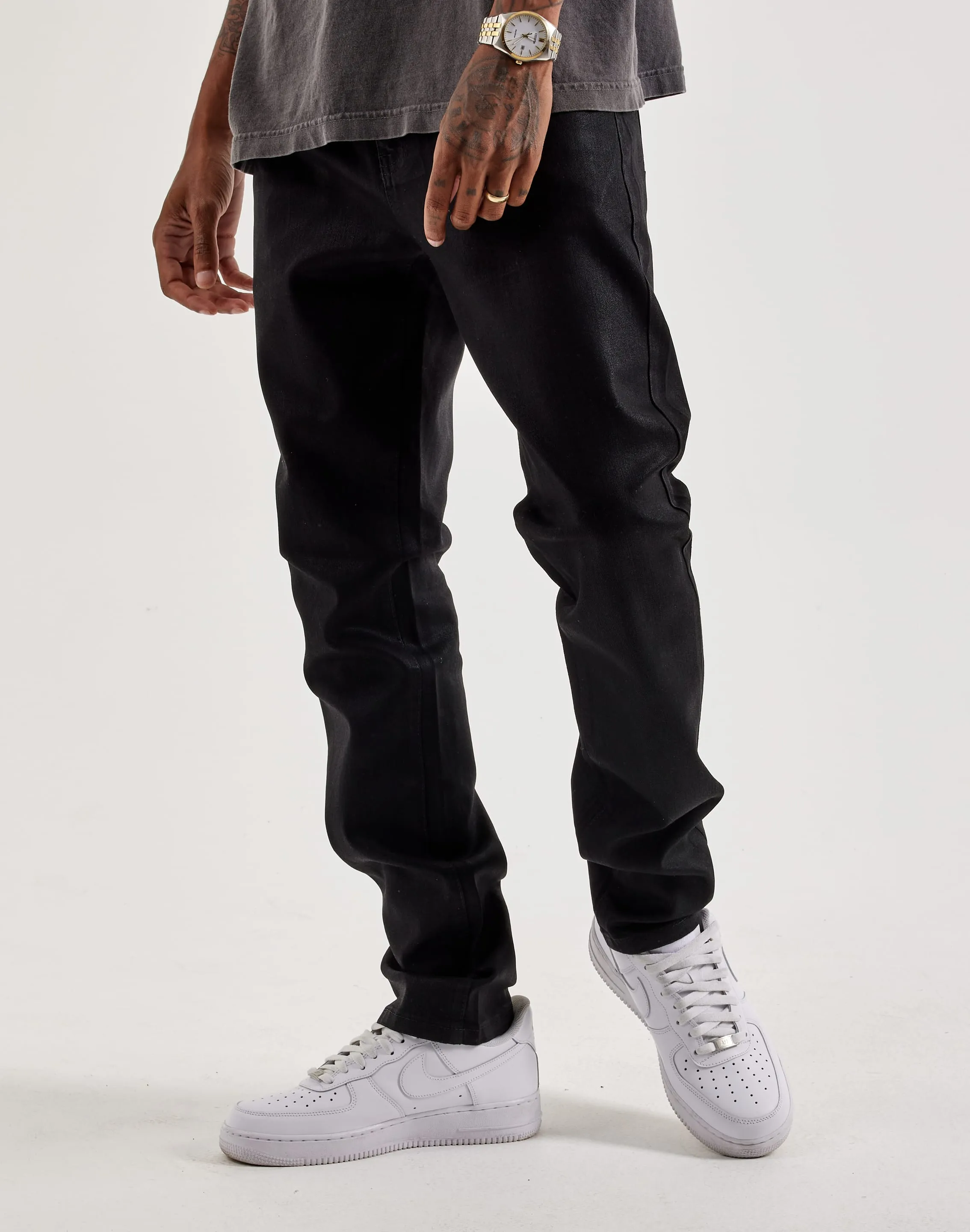 WAIMEA Wax Coated Slim Jeans Lightweight Composite