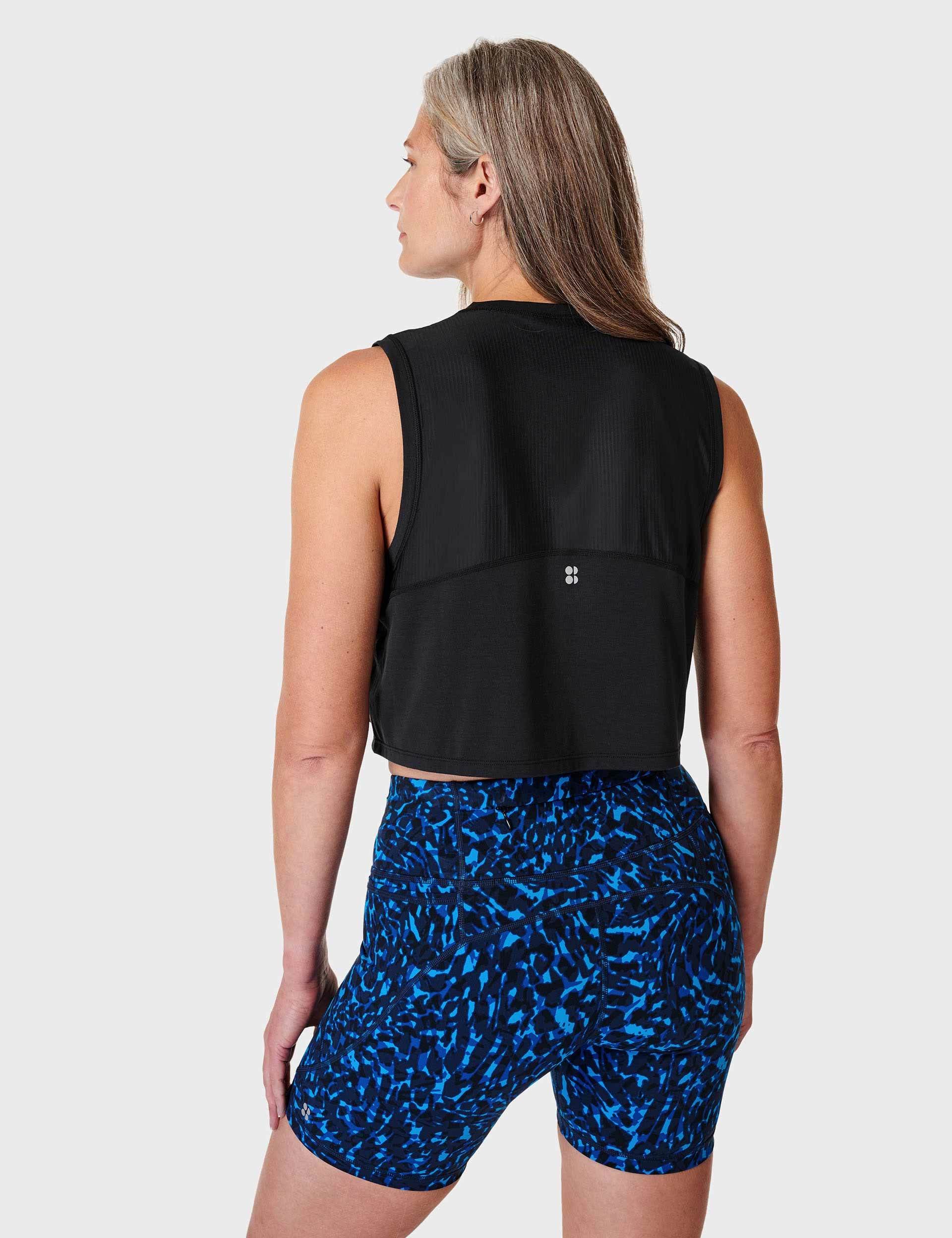 Outdoor Fit Emergency response Breathe Easy Crop Muscle Vest - Black