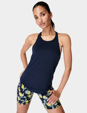 Breathe Easy Run Vest - Navy Blue Non Chafing Design