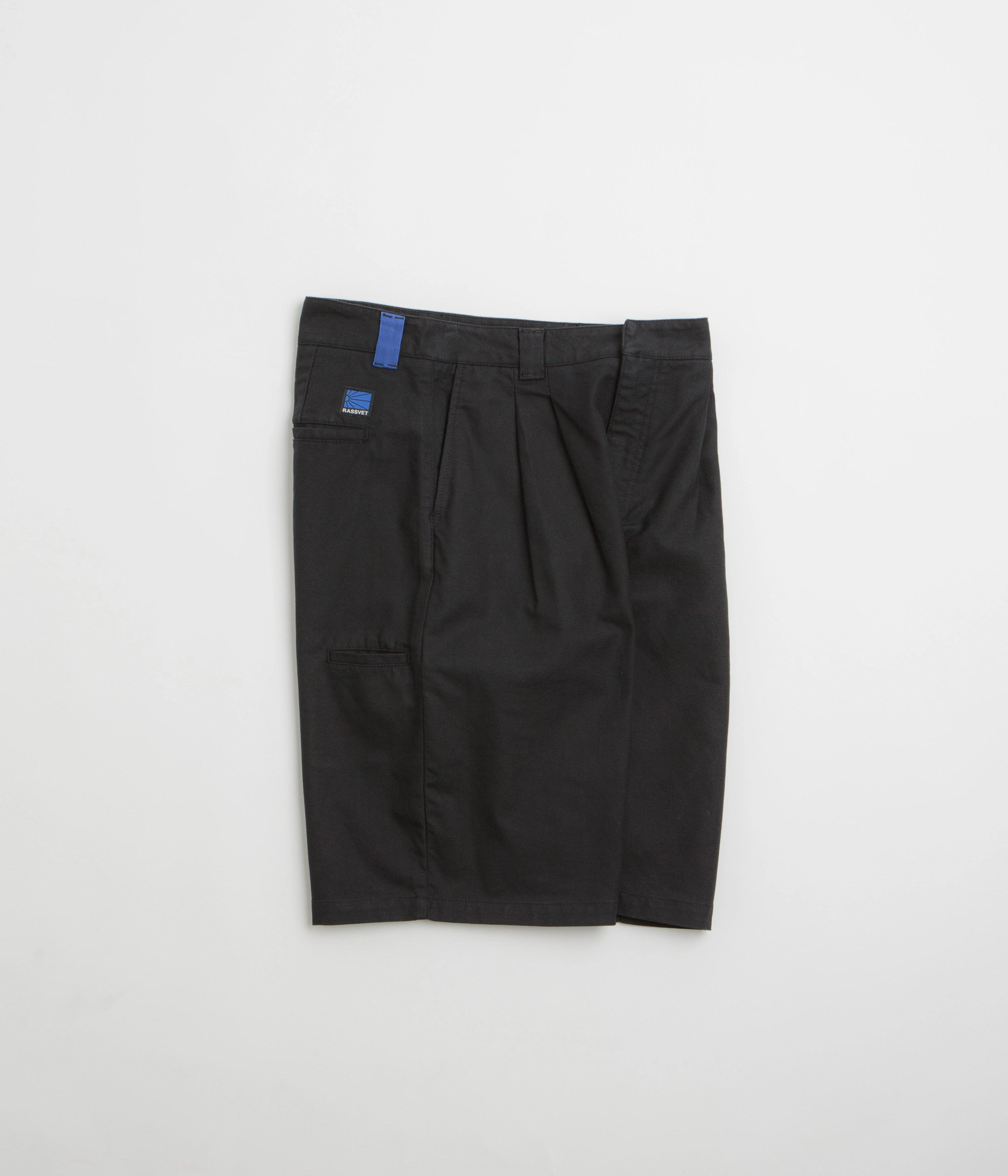 colorful Bright Colors Rassvet Pleated Work Shorts - Black