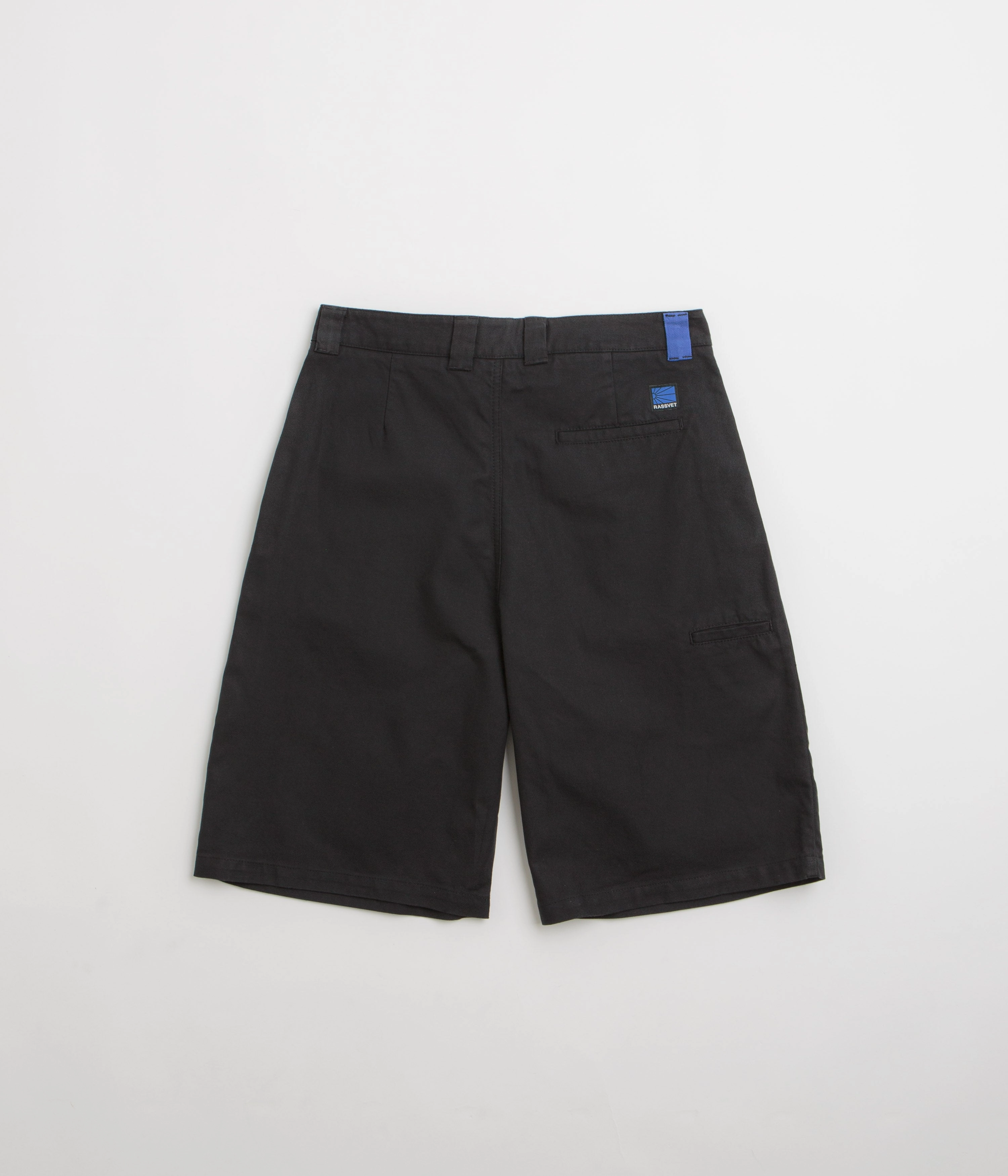 Rassvet Pleated Work Shorts - Black outdoor concert style