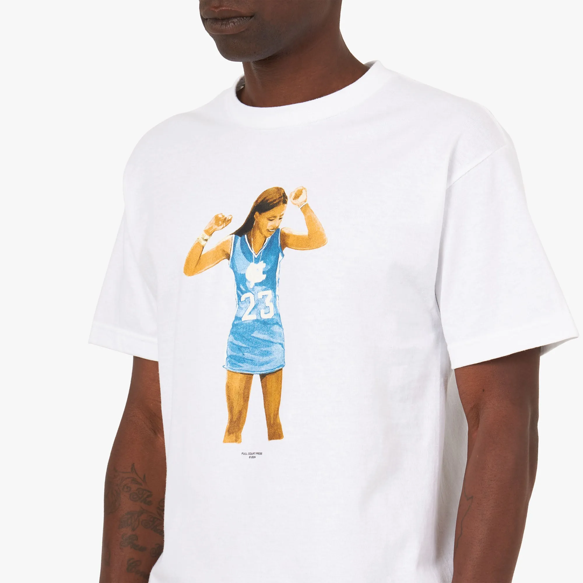 Full Court Press Mya T-shirt / White tee shirt Practical