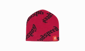 Luxury Mood AntiOdor Fabric Godspeed OG Logo Beanie Hat "Red"