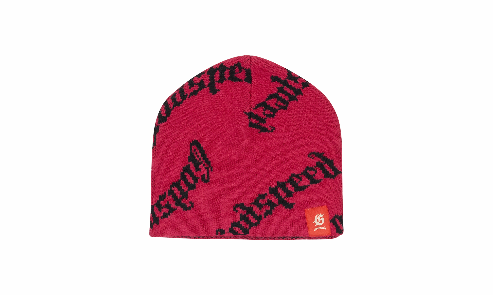 Luxury Mood AntiOdor Fabric Godspeed OG Logo Beanie Hat "Red"