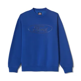 Sports Style Chambray Brixton Ford Number One Fleece  Crew Sweatshirt - Ford Blue