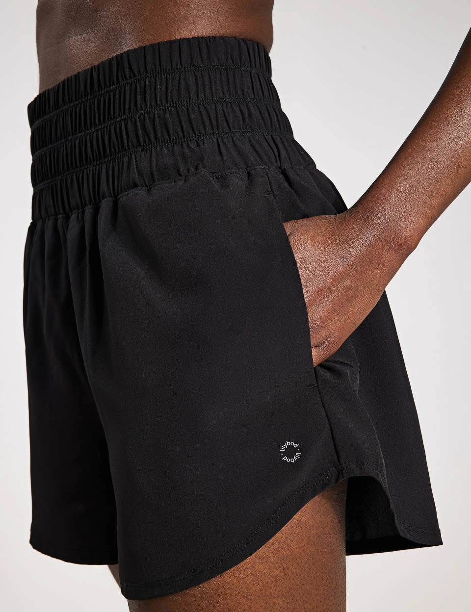 Beachwear Back pockets Bronte Running Short - Black
