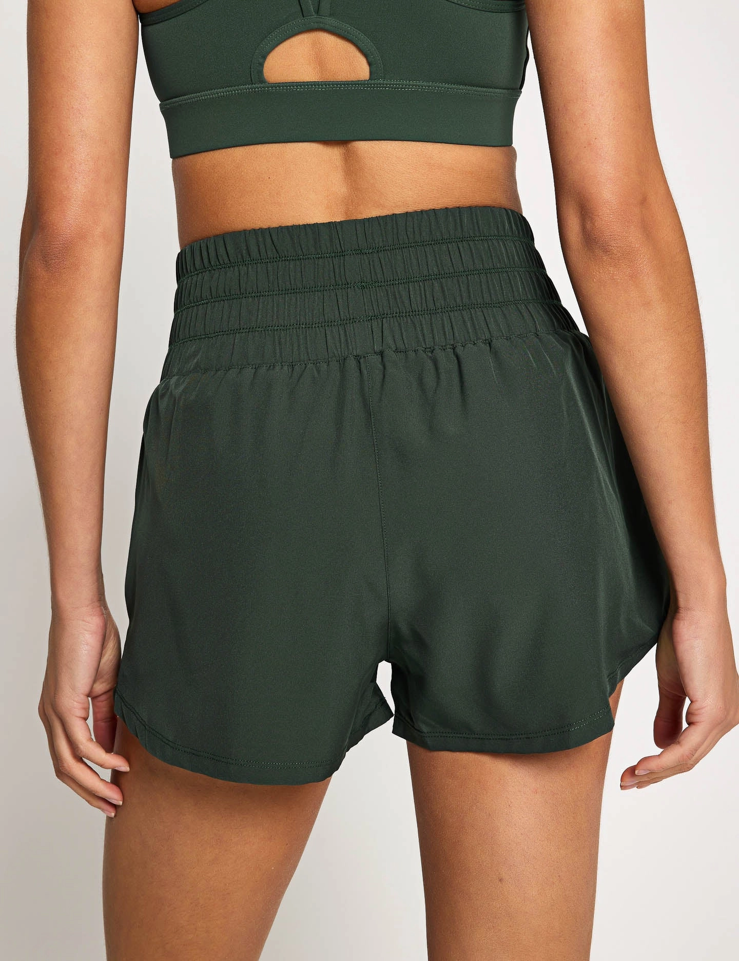 Gym apparel AbrasionResistant Bronte Running Short - Deep Green