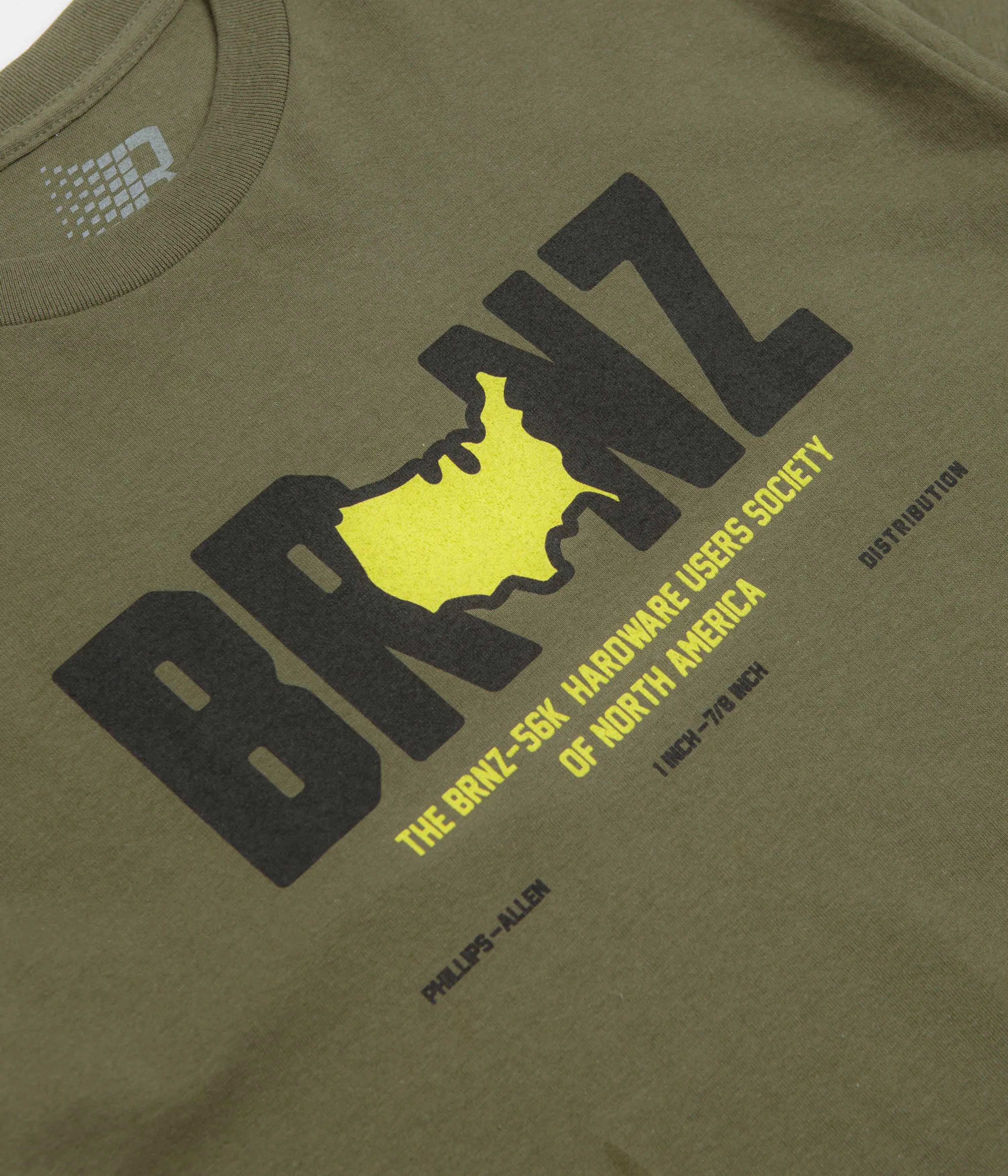 snowboarding event museum venue Bronze 56K Brnz T-Shirt - Military Green