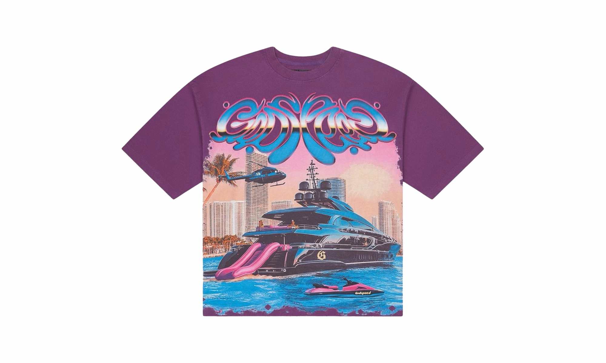 Urban Cool Memento Vivere T-Shirt "Purple Wash"