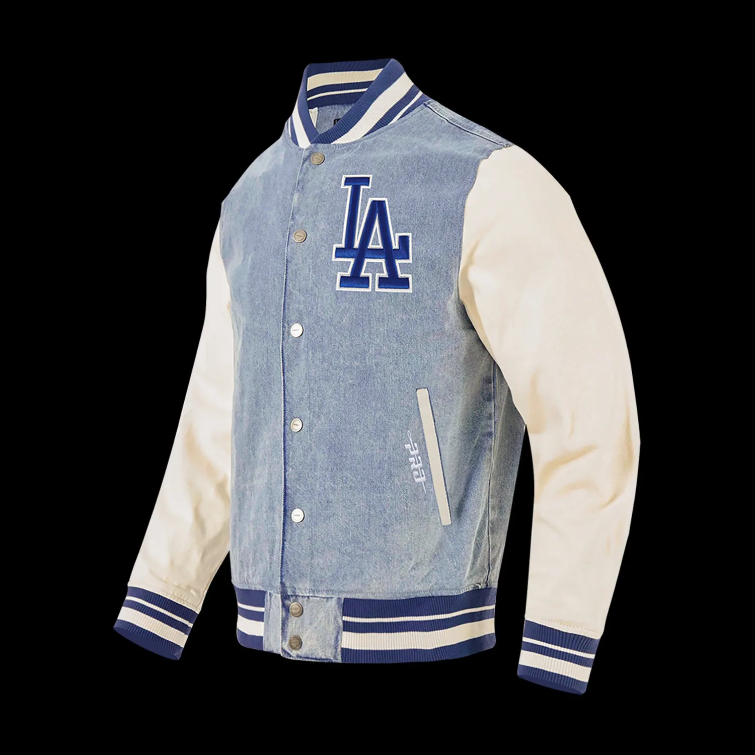 Rich Tone EcoFriendlyDyeProcess Dodgers Varsity Blues Jacket - Mens
