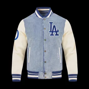 Wool Fit Dodgers Varsity Blues Jacket - Mens
