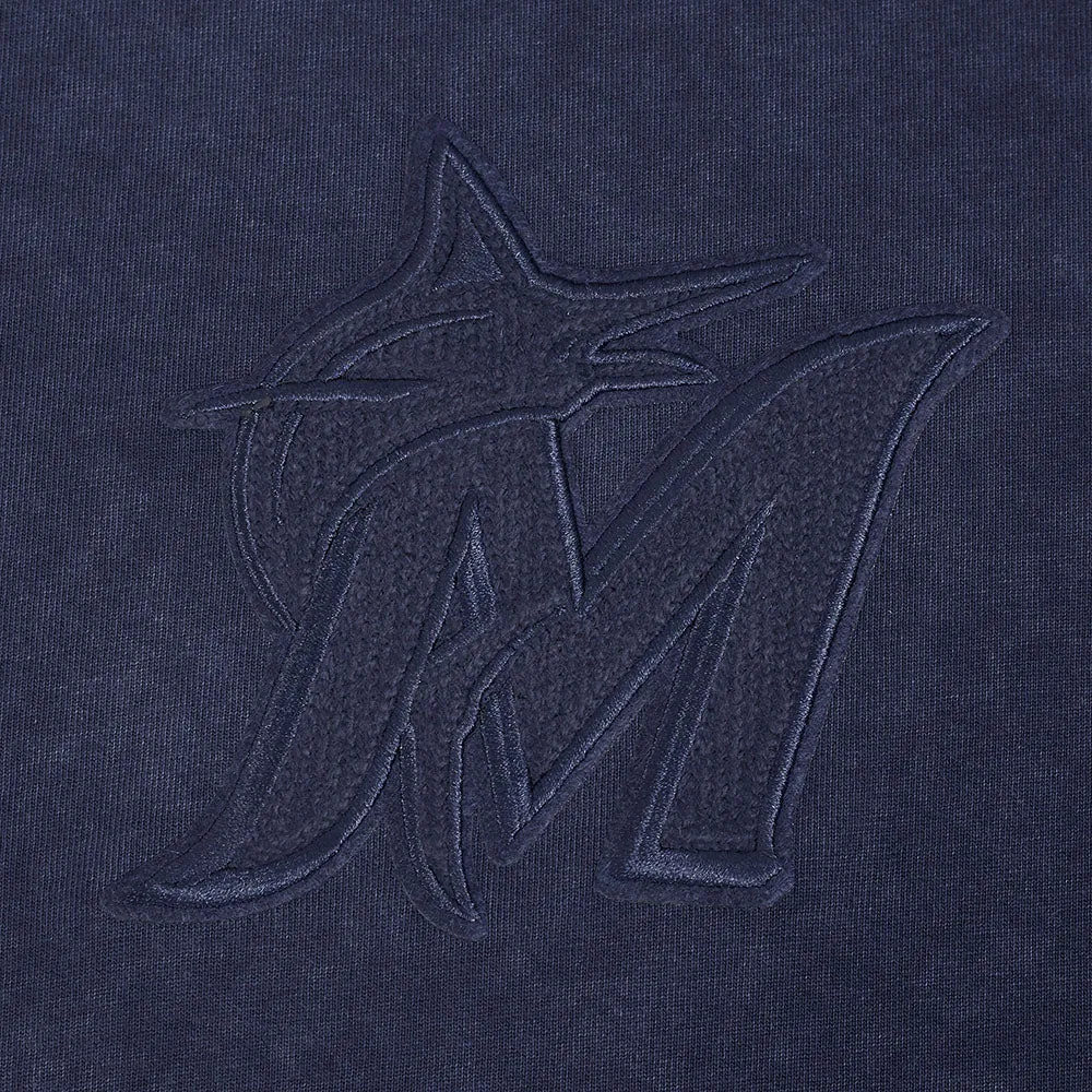 LayeredConstruction Miami Marlins Washed Crew -Mens