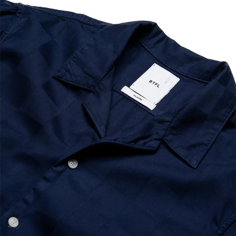 BTFL Checkered Sport Shirt - Indigo Cruise Collection Brushed Inner Lining