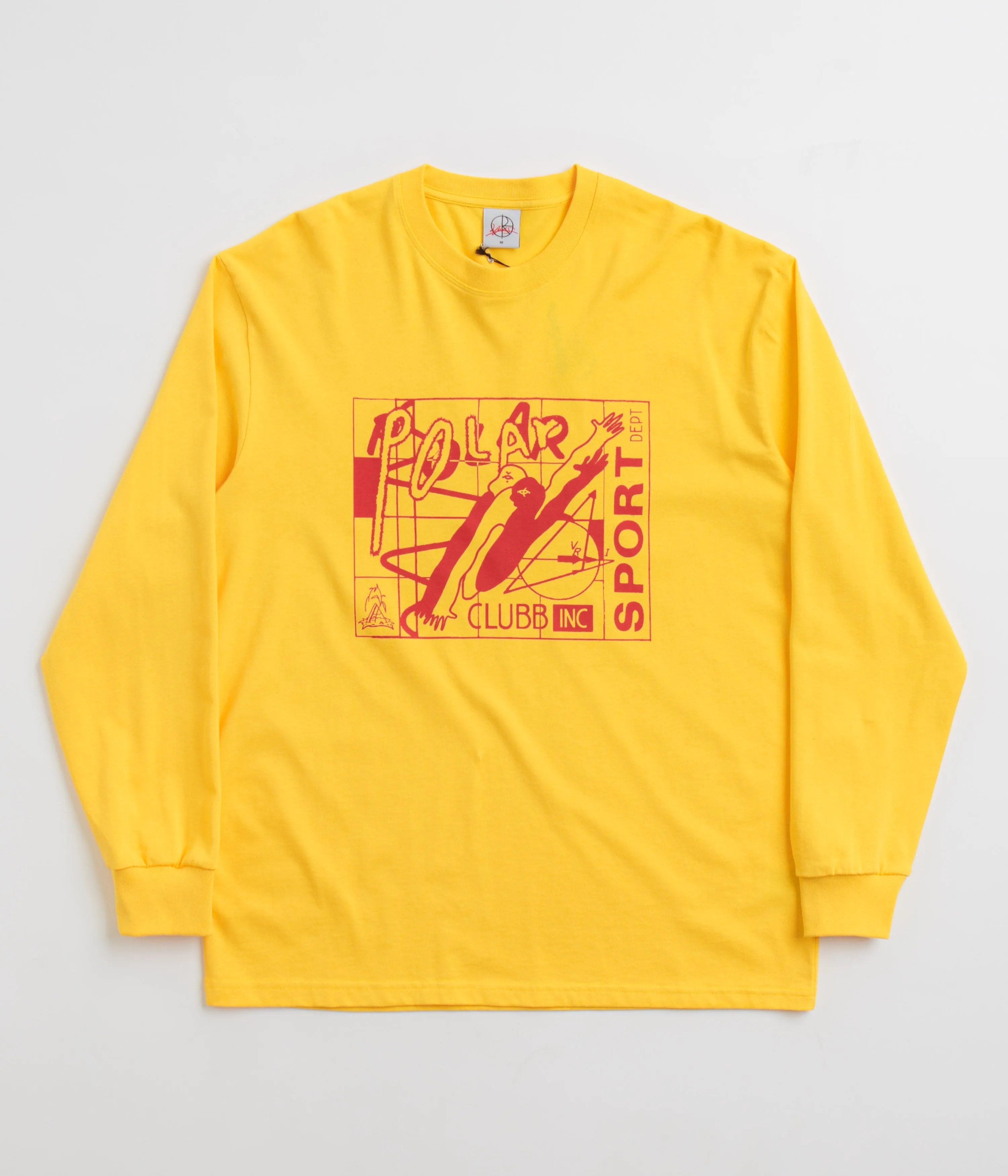 Breathable Design surfing event Polar Clubb Inc Long Sleeve T-Shirt - Lemon