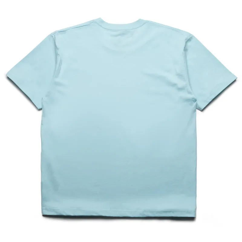 Adult Ribbed Cuff Details Sinclair Cloud Tee - Light Blue