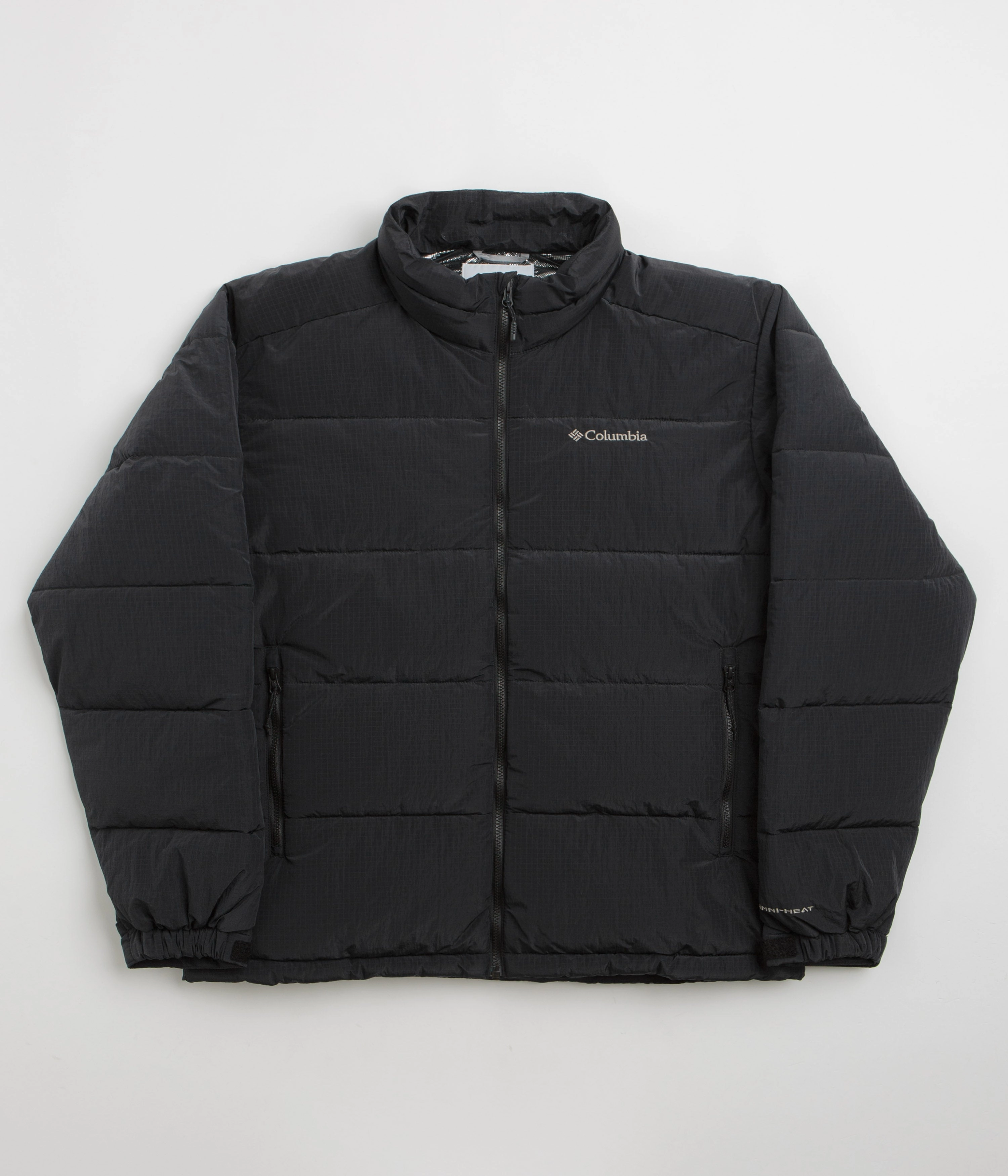 Columbia Pike Lake Novelty Insulated Jacket - Black monochromatic High Neck Protection