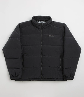 Columbia Pike Lake Novelty Insulated Jacket - Black monochromatic High Neck Protection