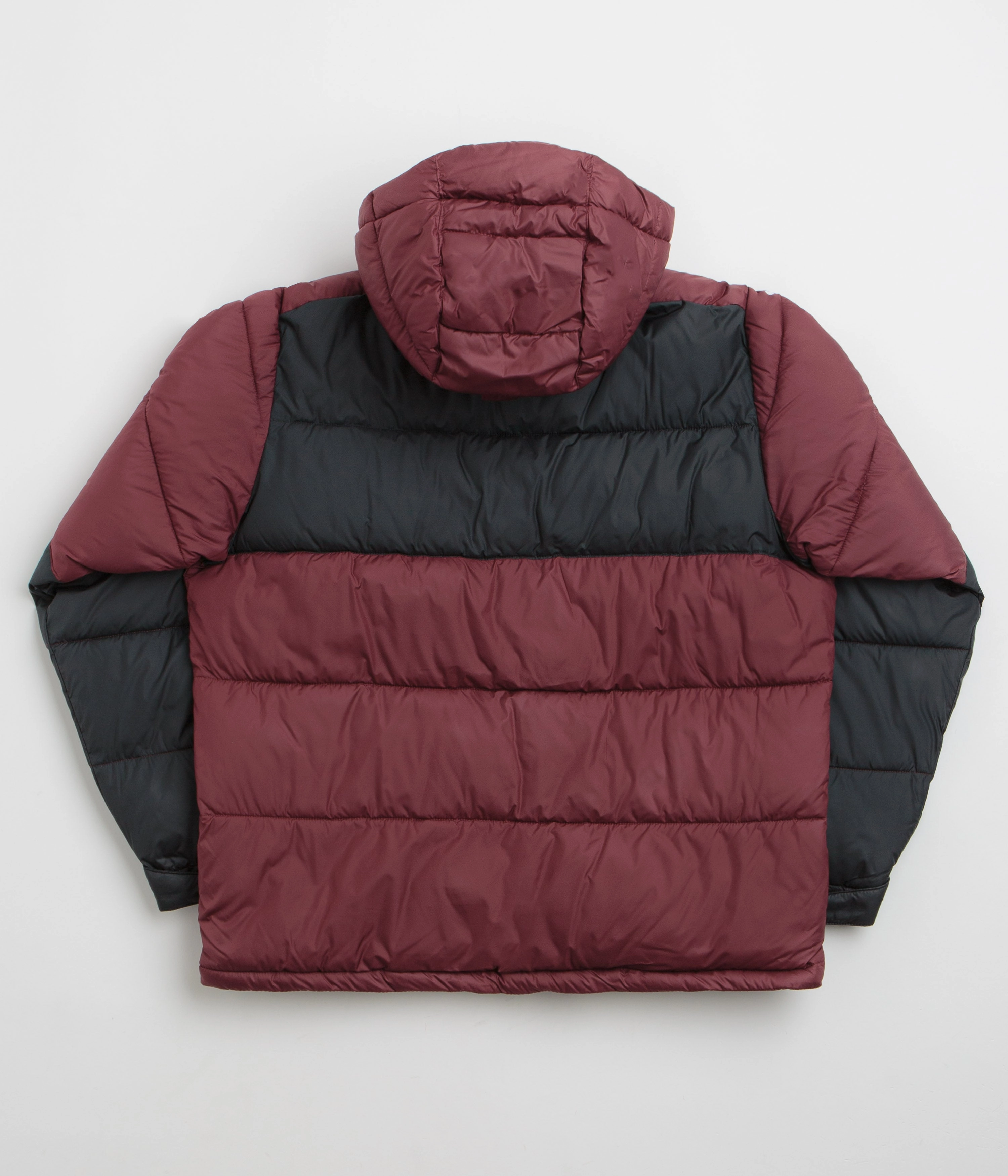 Multi Pocket Columbia Pike Lake II Hooded Jacket - Rich Wine / Black