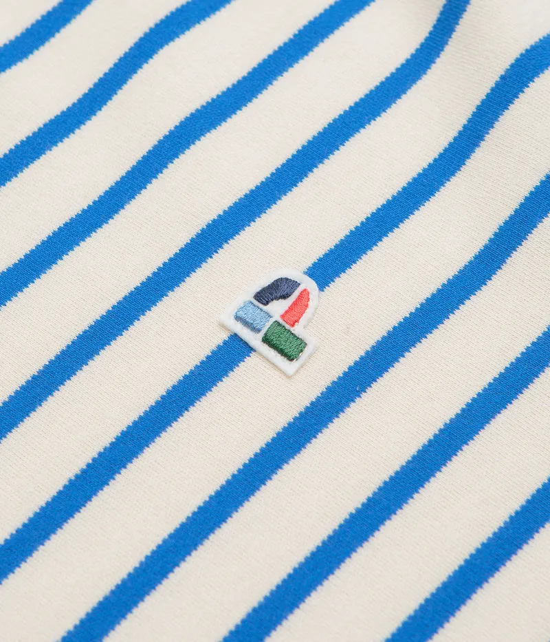 Multi Directional Stretch grommet Parlez Shore YD Stripe Long Sleeve T-Shirt - Azure