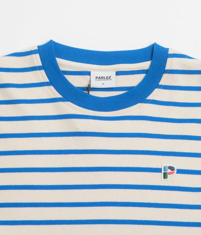 Parlez Shore YD Stripe Long Sleeve T-Shirt - Azure Below knee Zumba