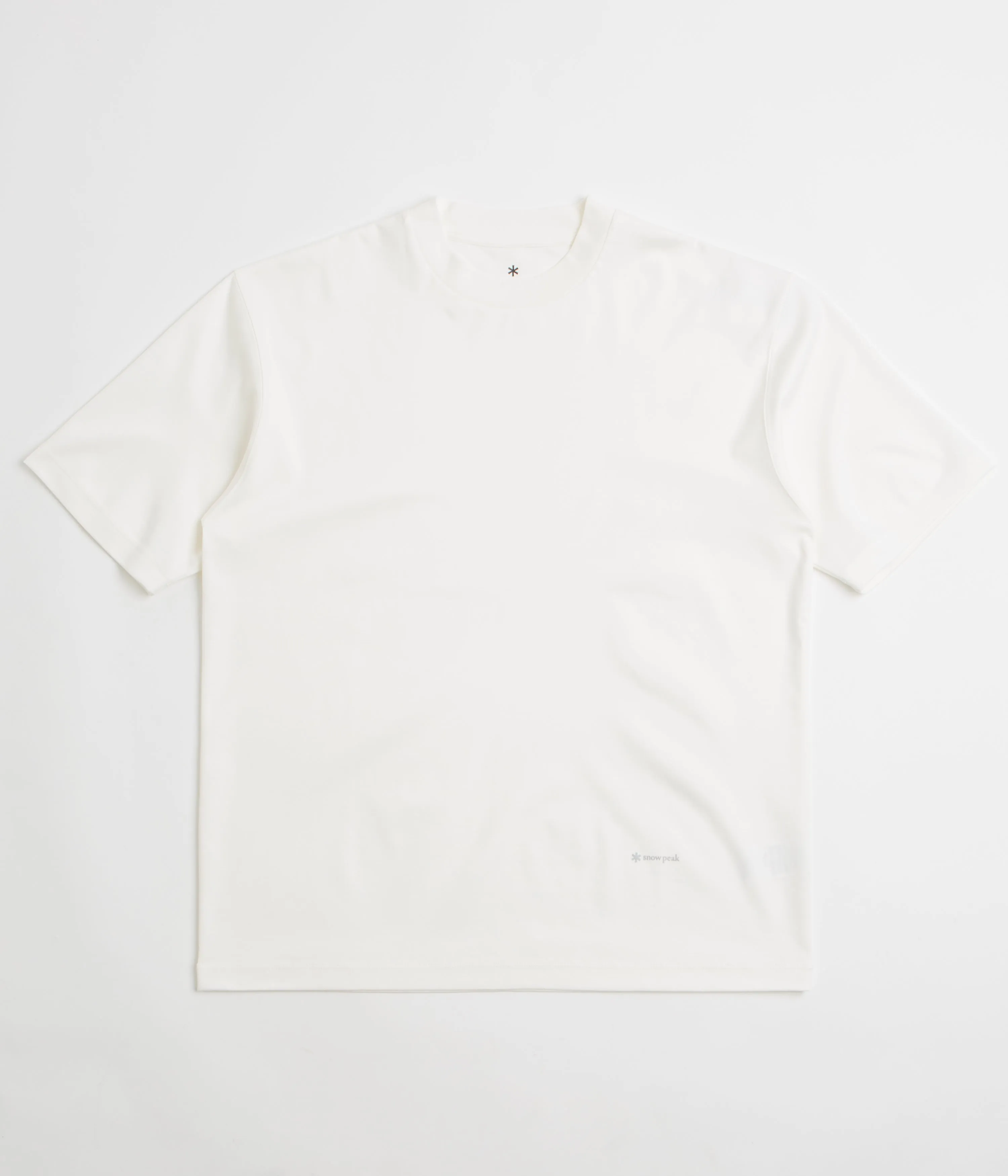 snowboarding venue Snow Peak Organic Cotton Mercerized T-Shirt - White
