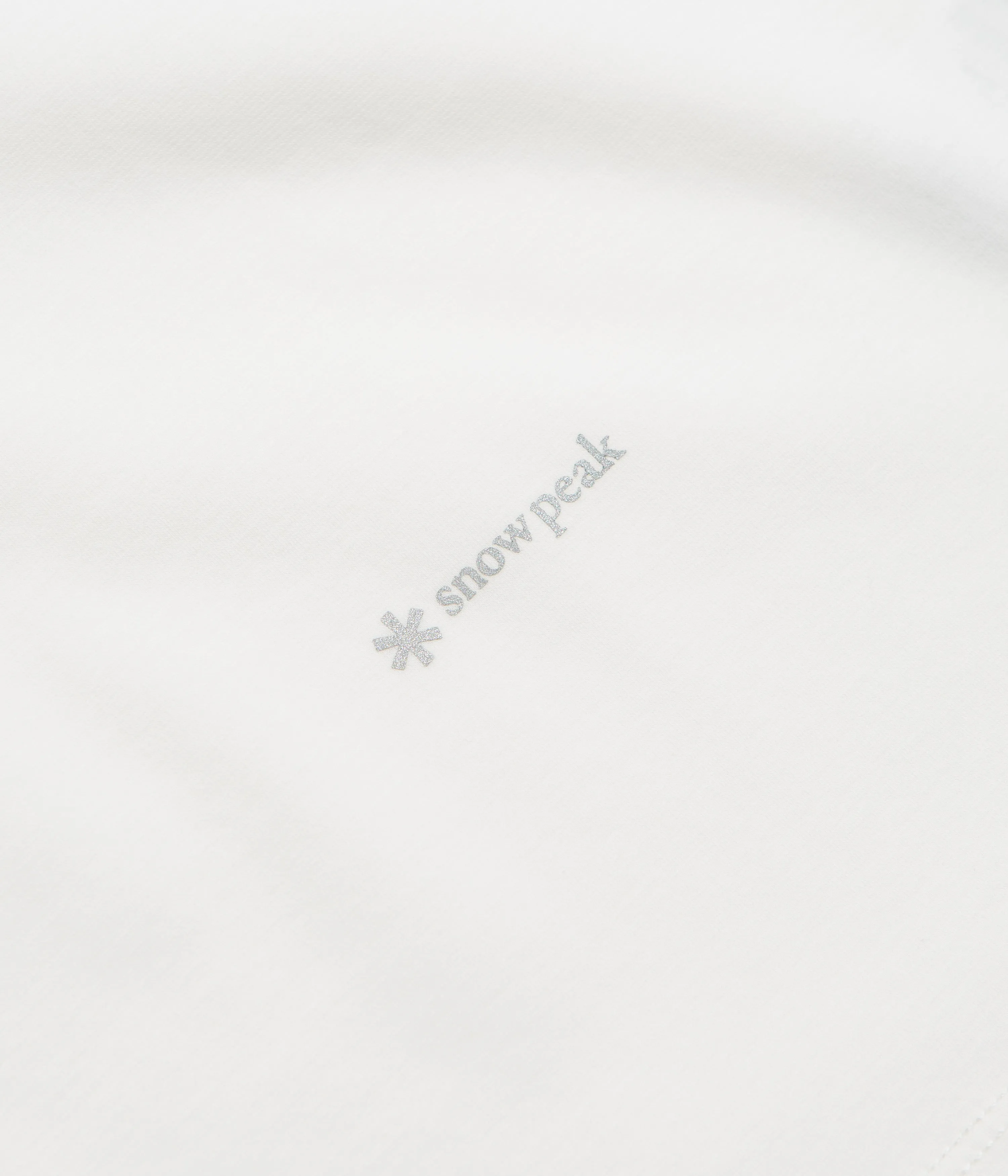 Snow Peak Organic Cotton Mercerized T-Shirt - White hospital event mountain vacation