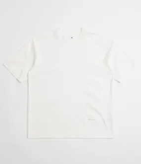 Snow Peak Organic Cotton Mercerized T-Shirt - White outdoor climate Windy day