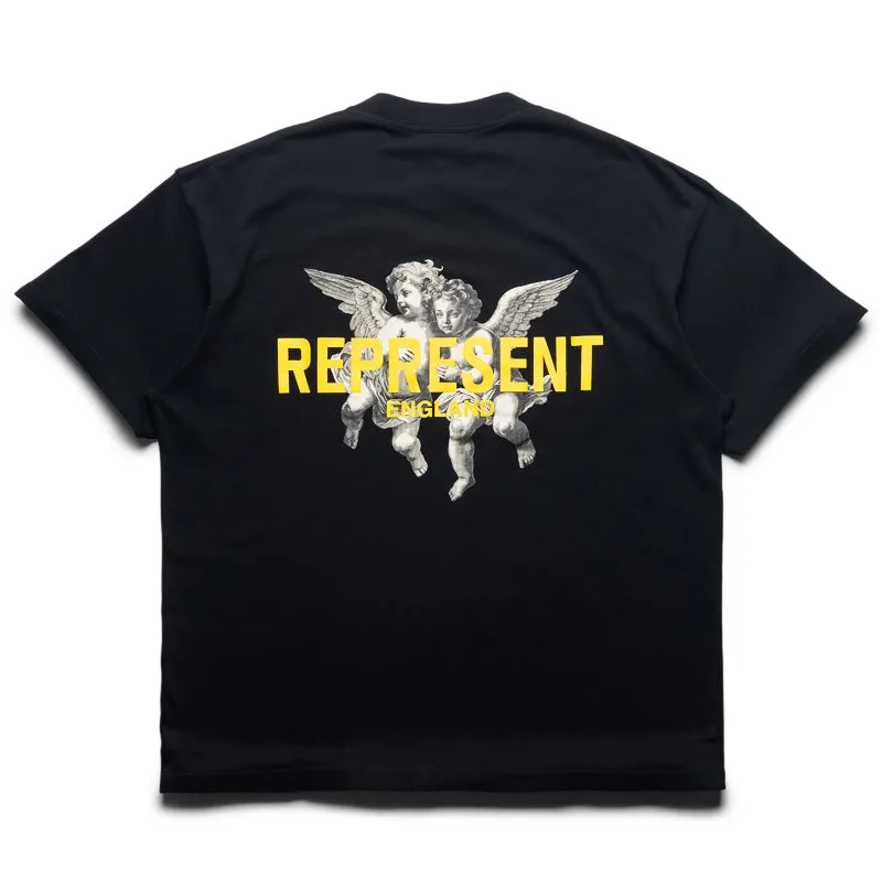 suitable for all genders group event Represent Legacy Cherubs Tee - Jet Black