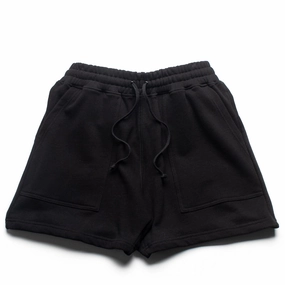 BTFL Sweat Shorts - Black Vented Hem Details