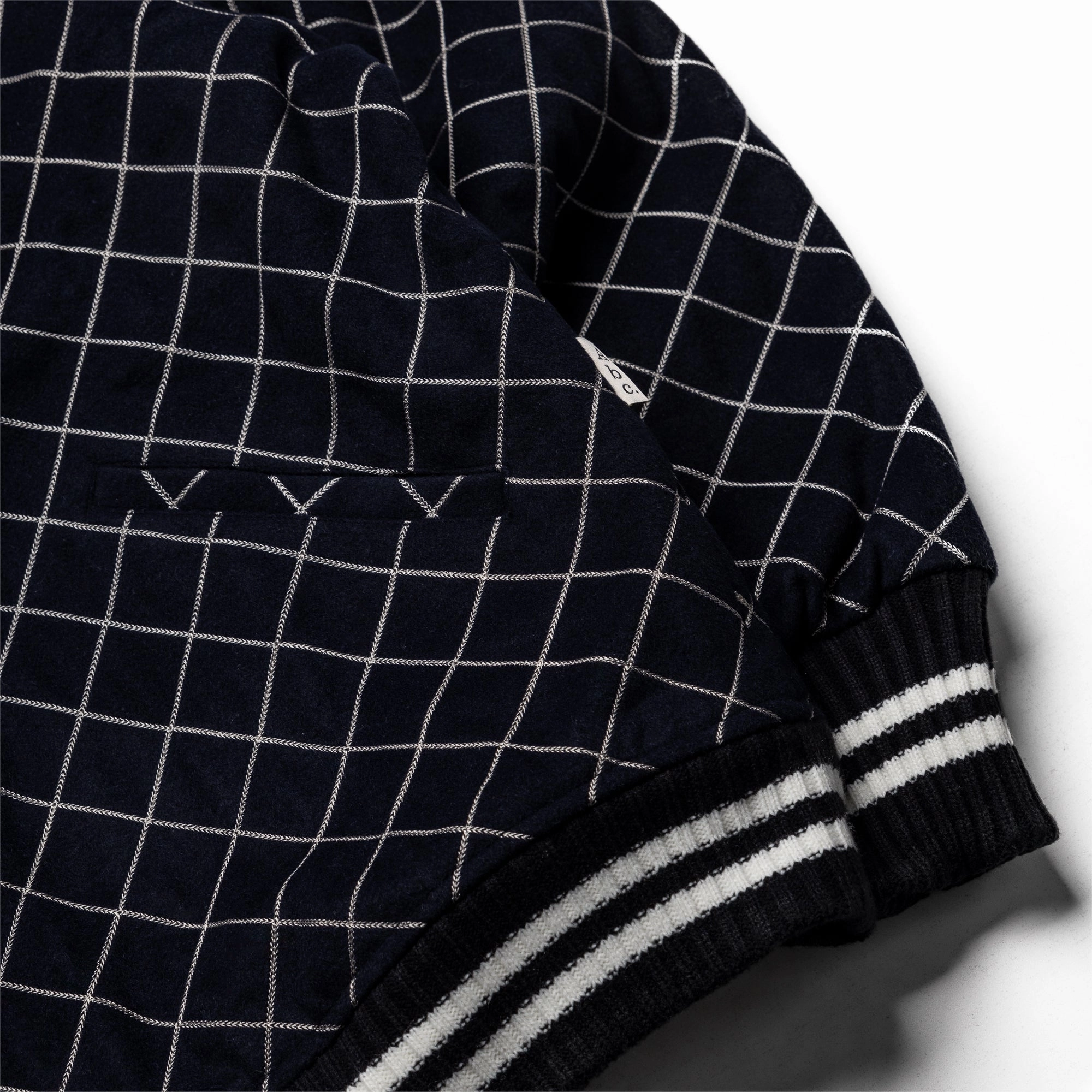 Advisory Board Crystals Diamond Quilted Varsity Jacket - Navy chefs popular in America